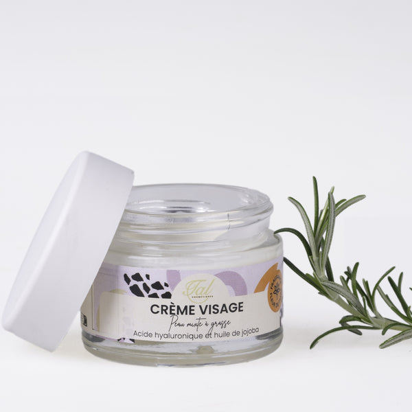 Crème visage hydratante Talcosmetiques à l'acide hyaluronique, 30 ml